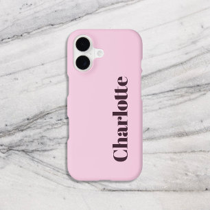 Name Girly Pink Bold Chic Serif Minimal