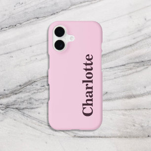Name Girly Pink Bold Serif Minimal