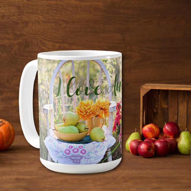 Name, Gorgeous Autumn Colour Print 15oz Coffee Mug (Creator Uploaded)