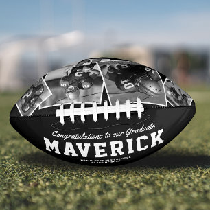 Name Graduation Gift 4 Photo Football