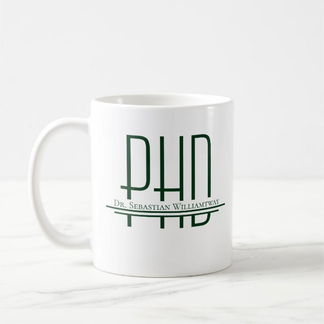 Name Green PhD  Coffee Mug (Left)