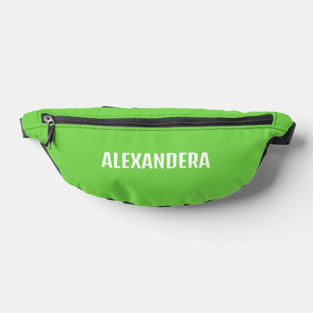 Name Green Pool Party Bachelorette Gift Bum Bags (Lay Down)
