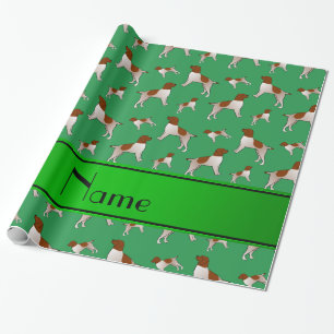 Name green Wirehaired Pointing Griffon dogs Wrapping Paper