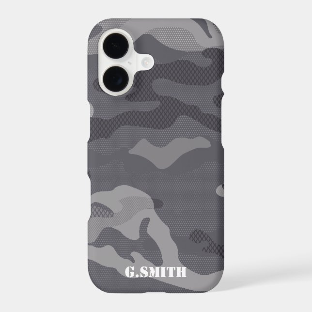 Name | Grey Texture Camouflage Pattern Camo your (Back)