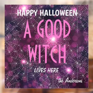 Name Halloween A Good Witch Bokeh Pattern 12x12-in