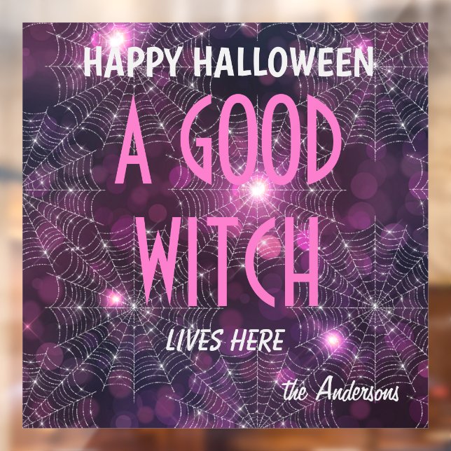 Name Halloween A Good Witch Bokeh Pattern 12x12-in (Sheet 2)