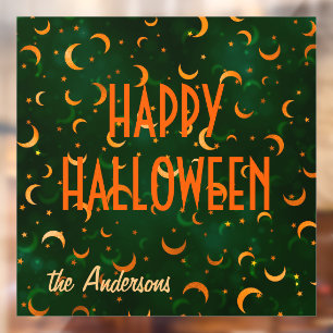 Name Happy Halloween Moons & Stars Bokeh 12"x12"