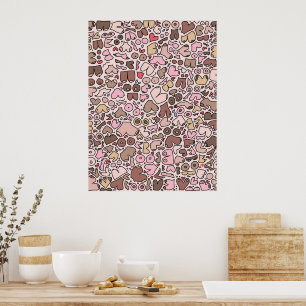Name humor neutral breast pattern poster