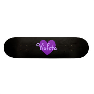 Name in Purple Skateboard