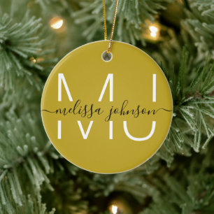 Name inside letters Ornament