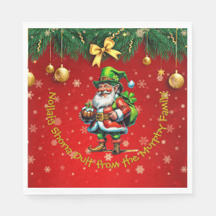Name - Irish Nollaig Shona Duit Merry Christmas Napkin