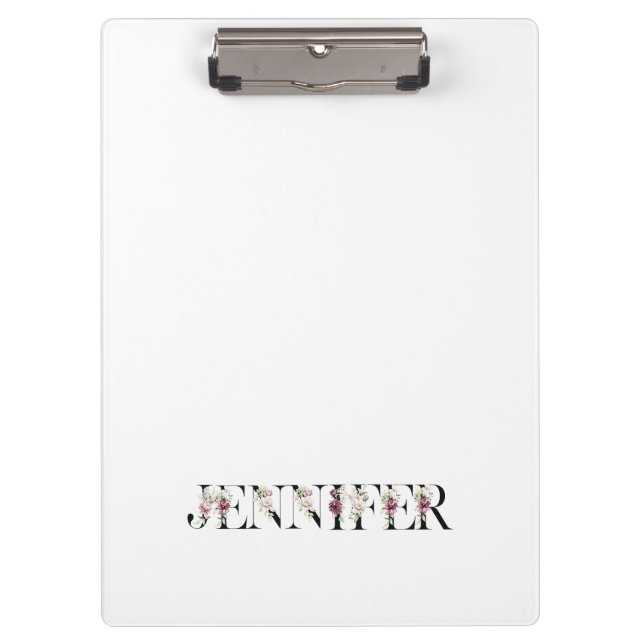 Name Jennifer Clipboard (Front)