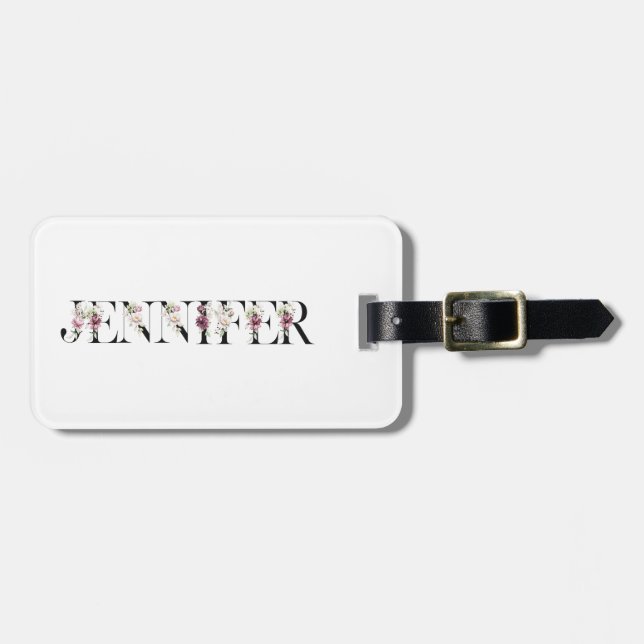 Name Jennifer Luggage Tag (Front Horizontal)