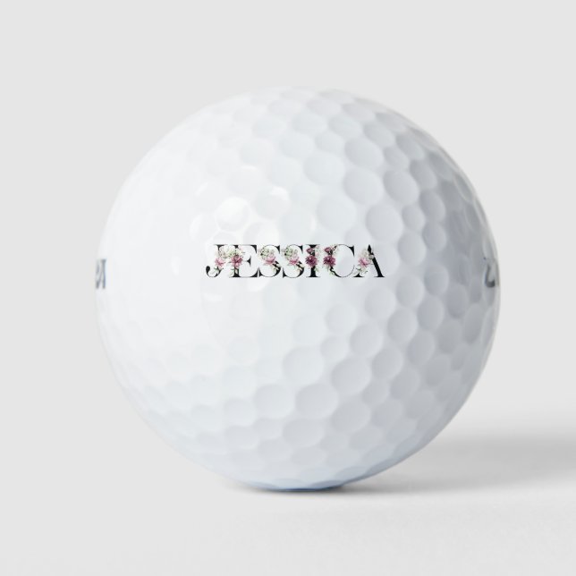 Name Jessica. Golf Balls (Front)