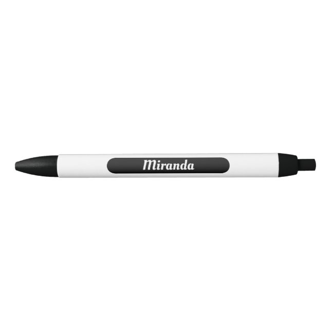 Name Label Personalised White Property Pen (Front)