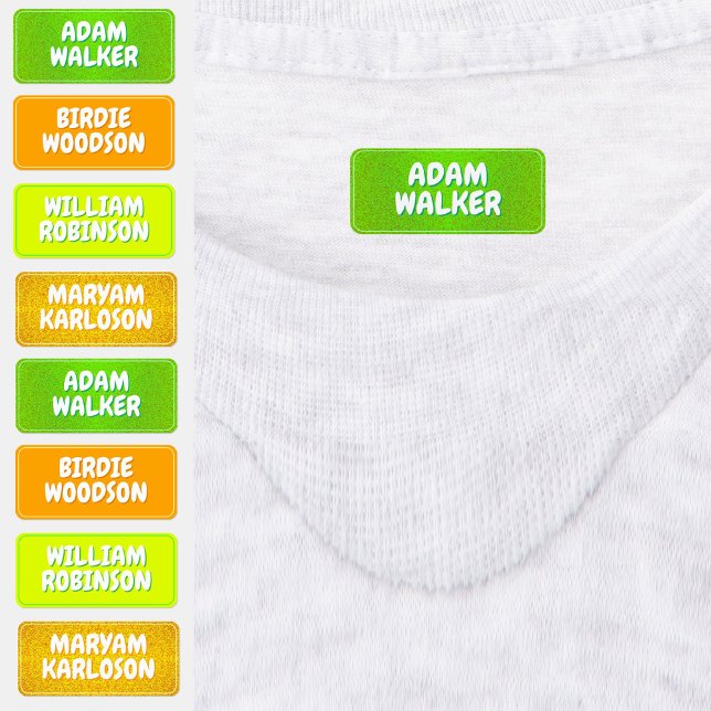 Name Labels for Camp (Waterproof Clothing Labels)  (Waterproof Stickers for Clothes
)
