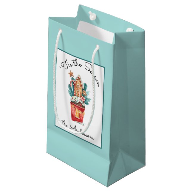Name, Magic Candy House, 'Tis the Season, Small Gift Bag (Front Angled)