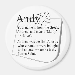 Name Magnet: Andy Magnet