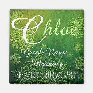 Name Magnet: Chloe, Sprout, Bloom Magnet