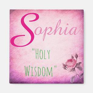 Name Meaning Magnet: Sophia, Holy Wisdom Magnet