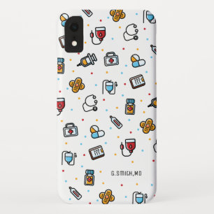 Name    Medical Pattern   For Doctors and Nurses iPhone XR Case
