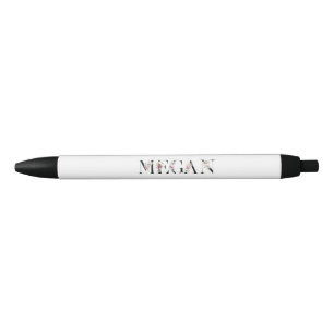 Name Megan Black Ink Pen