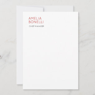 Name Minimalist Professional Plain Casual Card