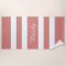 Name Modern Coral Pink And White Stripes Pattern