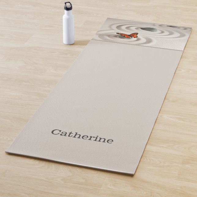 Name, Monarch Butterfly Zen Garden Yoga Mat (In Situ)