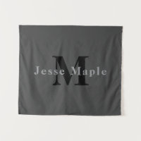 Name & Monogram | Dark Grey