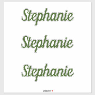 Name Monogram Forest Green Baby Shower Birthdays