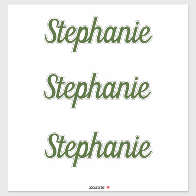 Name Monogram Forest Green Baby Shower Birthdays (Sheet)
