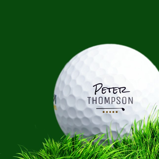 Name monogram golf_balls for stylish golfplayers golf balls (Creator Uploaded)