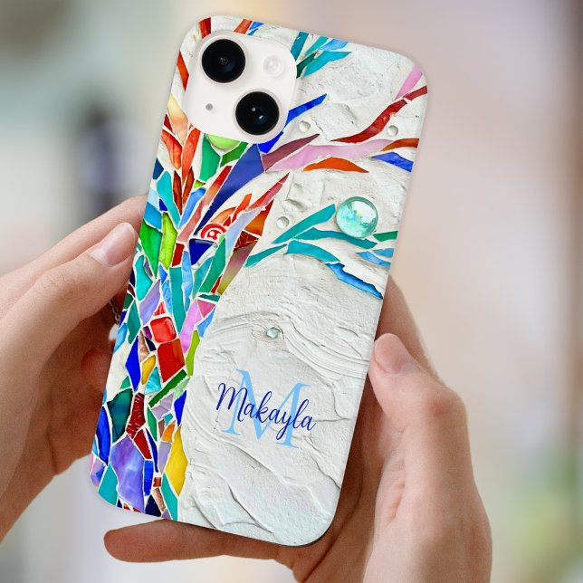 Name Monogram Mosaic  Case-Mate iPhone Case (Creator Uploaded)