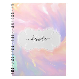 Name Monogram Princess Unicorn Monogram Frame Notebook