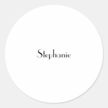 Name Monogram Template Black White Custom Cute