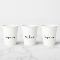 Name Monogram Template Black White Cute Custom