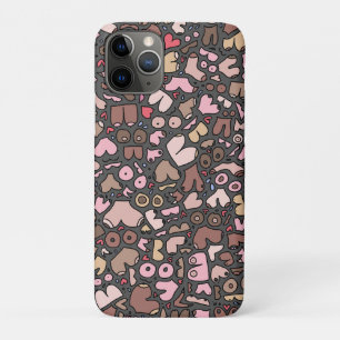 Name neutral breast pattern iPhone 11 pro case