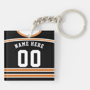 Name & Number Hockey Jersey Keyring, Lacrosse Key Ring