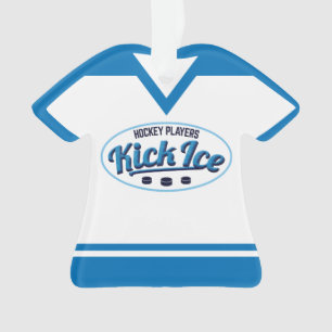 Name & Number Hockey Players Kickice Ornament