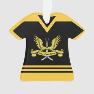 Name & Number Jersey Hockey Goalie Ornament