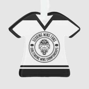 Name & Number Jersey Hockey Goalie Ornament