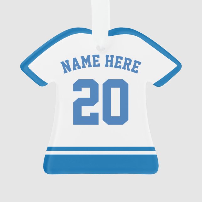 Name & Number Jersey Israel Logo Ornament (Back)