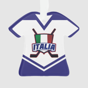 Name & Number Jersey Italy Logo Ornament