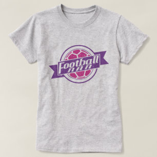 Name & Number Print Football Nan T-Shirt, Soccer T-Shirt