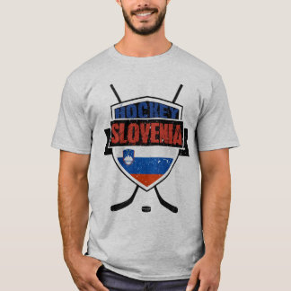 Name & Number Print Slovenian Ice Hockey T-Shirt