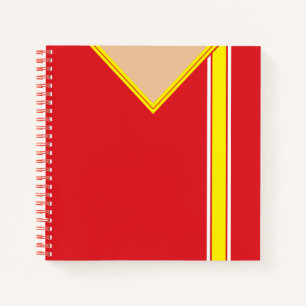 Name & Number Soccer Jersey Template Notebook