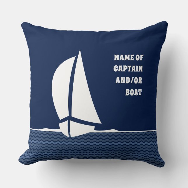 Name of Captain and/or Boat (customisable) Cushion (Front)