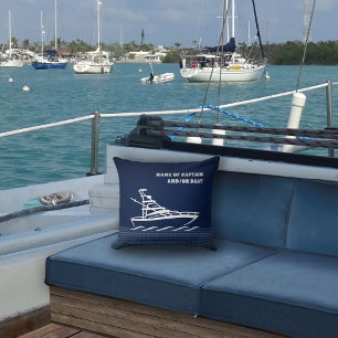 Name of Captain and/or Boat (customisable) Cushion