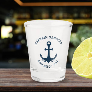Name of Captain Blue's Ship Shot Glass